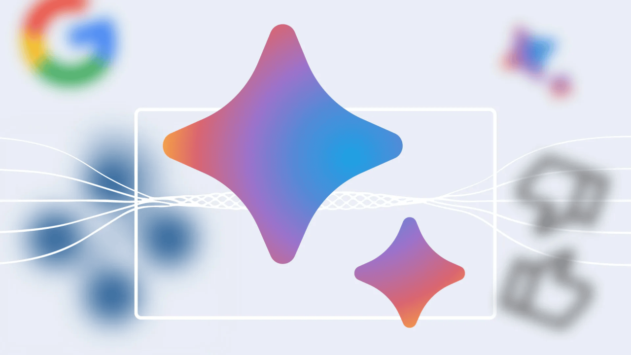 التدرج اللوني في شعار Gemini