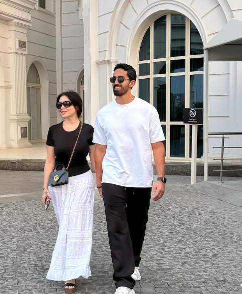 مي عز الدين وأحمد تيمور