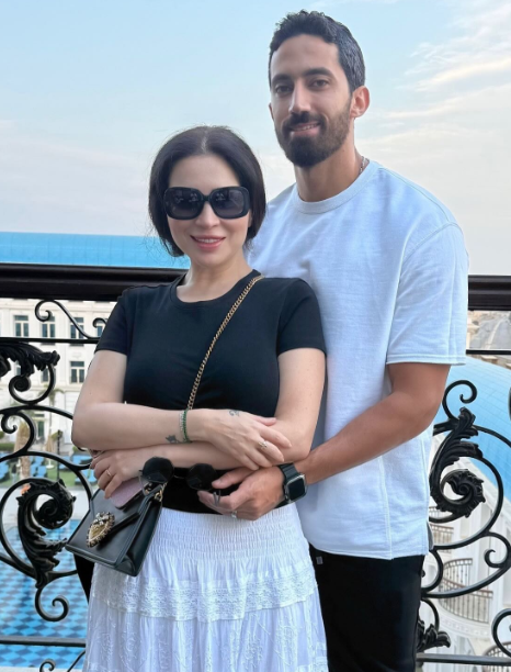 مي عز الدين وأحمد تيمور