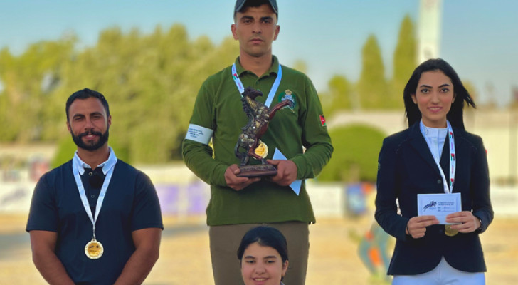 مقدم "كحيلان" محمد الفاعوري يحصد المركز الثالث في أولى مشاركاته ببطولة قفز الحواجز!
