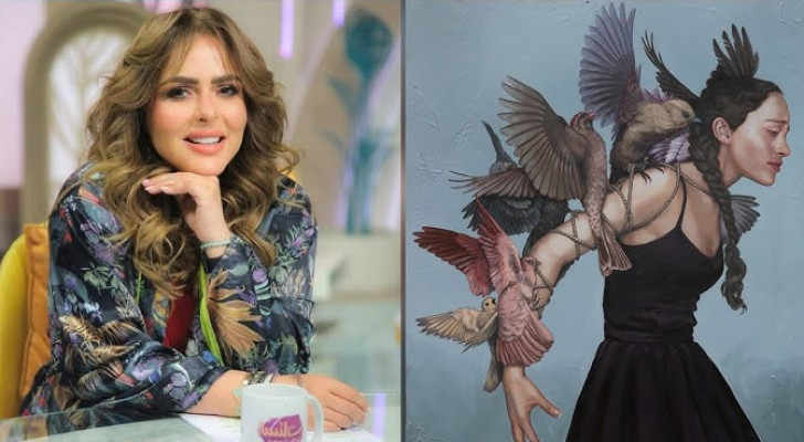 اتهام مها الصغير بسرقة لوحة فنانة دنماركية في برنامج منى الشاذلي!