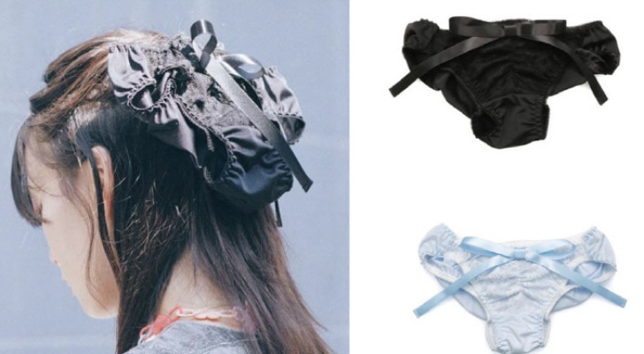 ماركة أزياء يابانية تطرح إكسسوار شعر مصنوع من الملابس الداخلية!