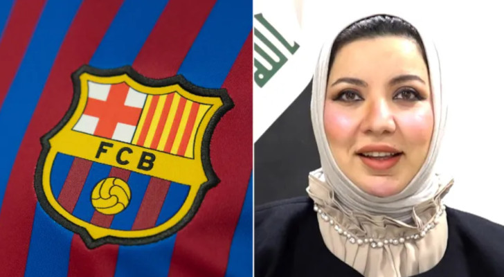 مرشحة عراقية تُشعل السوشيال ميديا بمنشور "ضد برشلونة" ووعد بتزويج 150 من مشجعي ريال مدريد!