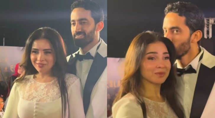 مي عز الدين تظهر مع زوجها للمرة الأولى (فيديو)… ولفتة مؤثرة تجاه تامر حسني!