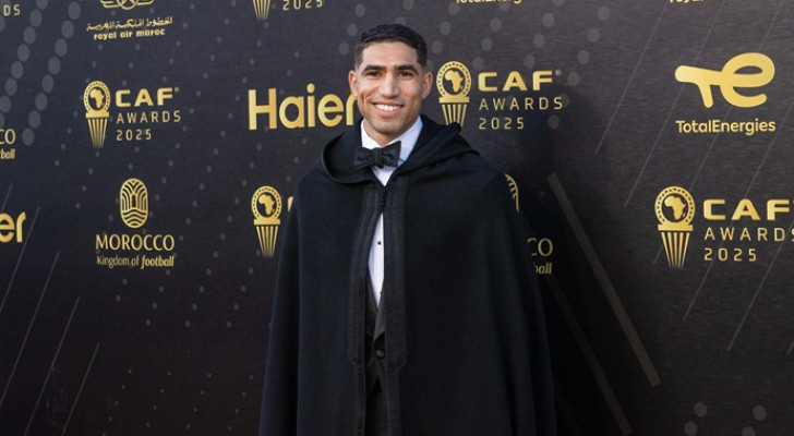 "بـ 70 مليون مشاهدة".. فيديو وصول أشرف حكيمي لحفل جوائز الاتحاد الإفريقي يدخل التاريخ!