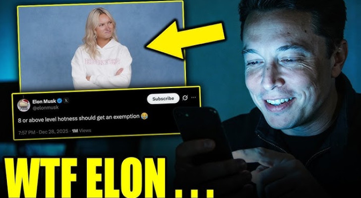 إيلون ماسك يغازل مراهقة (19 عاما) ثم يحذف التعليق!