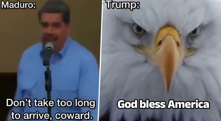 مشبها نفسه بالنسر.. ترامب ينشر فيديو يسخر فيه من مادورو بعد اعتقاله!