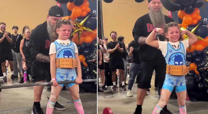 "أبهرت العالم!".. طفلة في التاسعة من عمرها ترفع ثلاثة أضعاف وزنها!