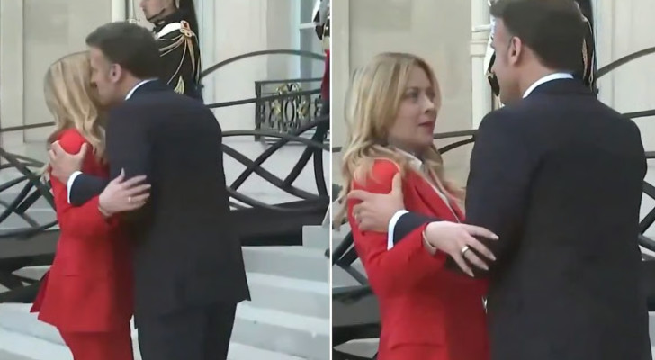 على خلفية لقاء حساس.. ماكرون يعانق رئيسة وزراء إيطاليا بطريقة مريبة للغاية!